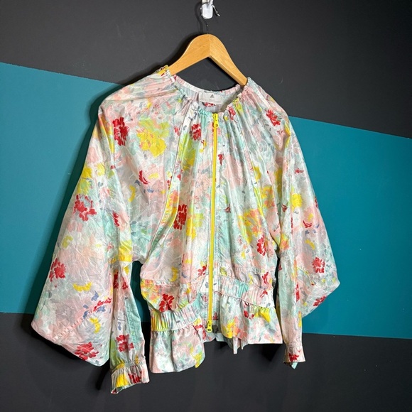 Adidas Stella McCartney Floral Jacket Size S - Picture 3 of 11